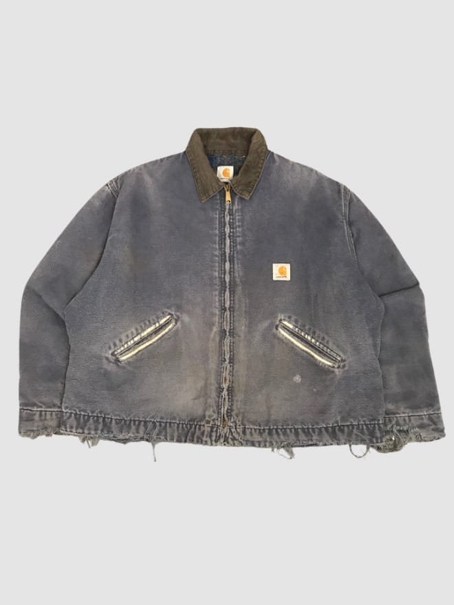VINTAGE SUNFADE CARHARTT 90S DETROIT JACKET