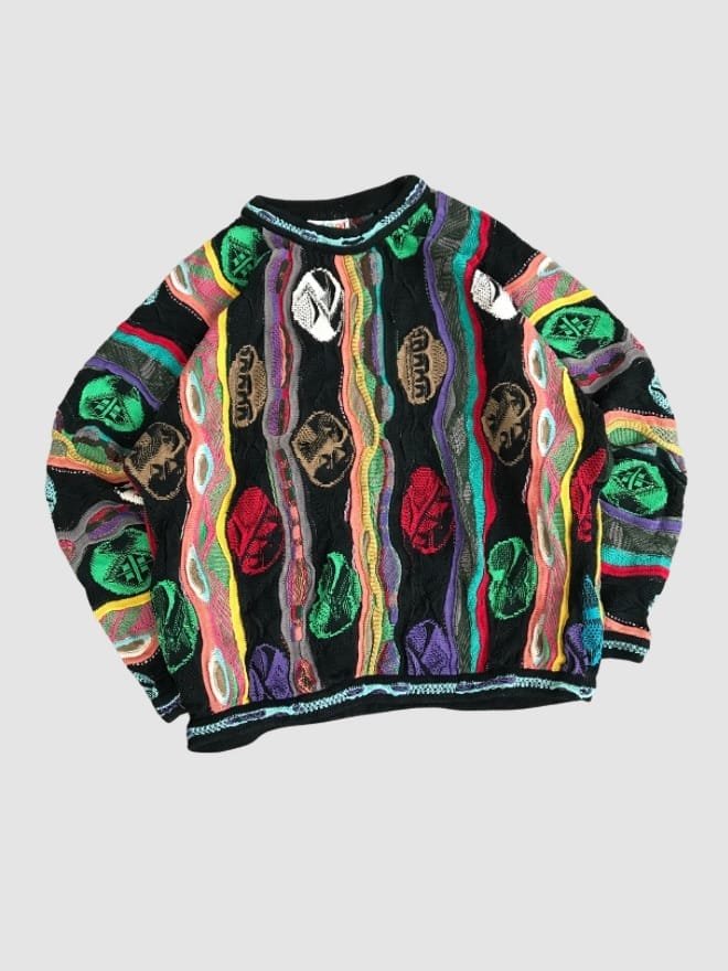 VINTAGE COOGI  3D KNIT SWEATER