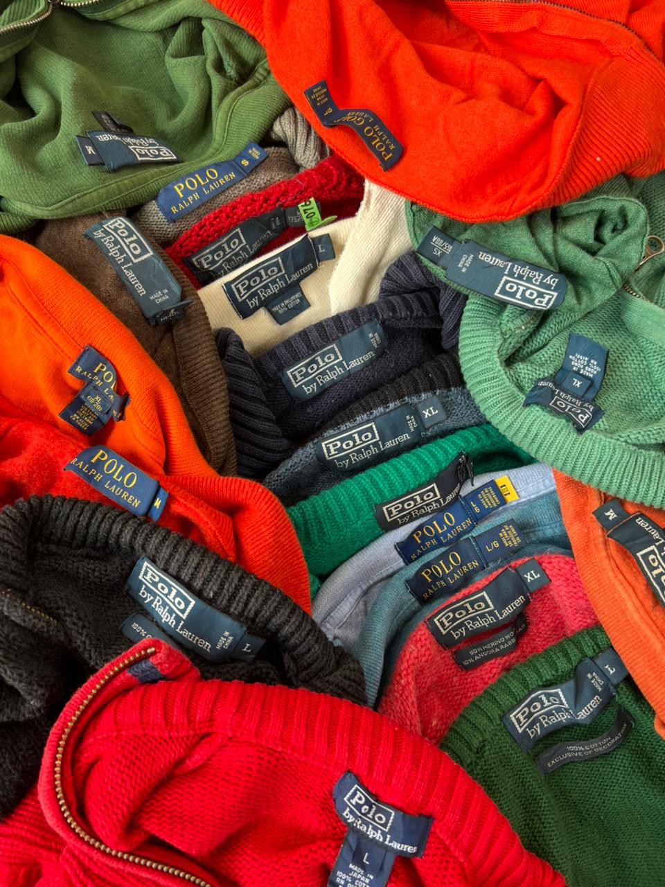 VINTAGE X POLO QAURTER ZIPPERS ( BUNDLE ) 30pcs