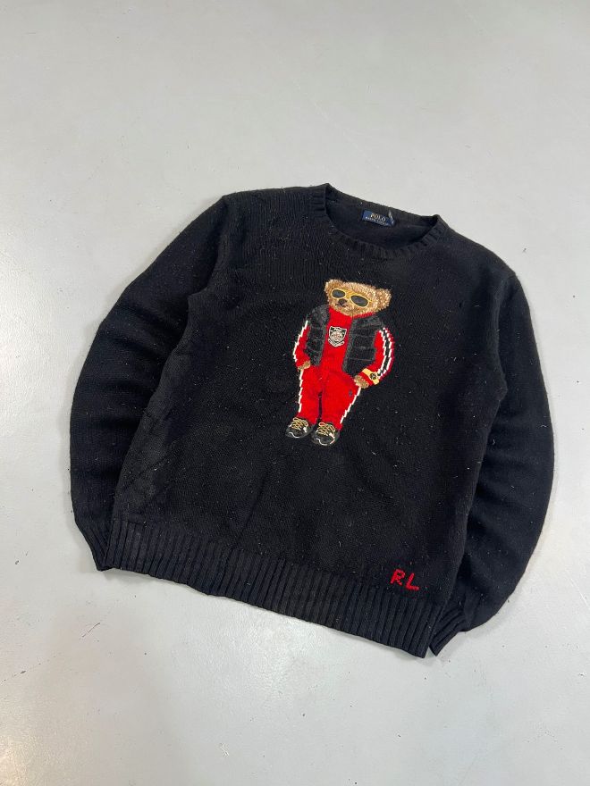 Vintage Ralph Lauren Polo Bear Knit Sweater