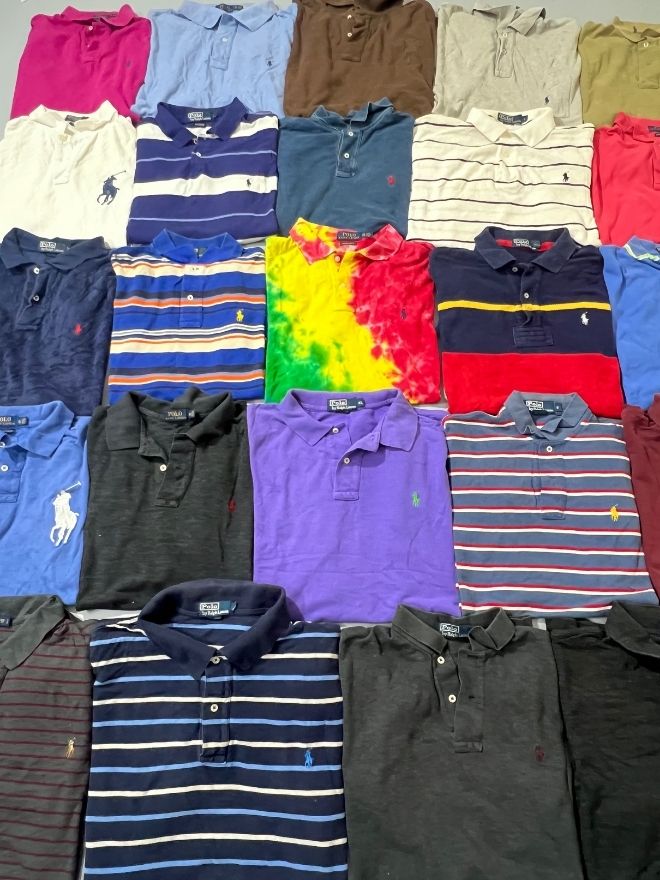 Bundle of Ralph Lauren Vintage Polo Collar T-Shirts