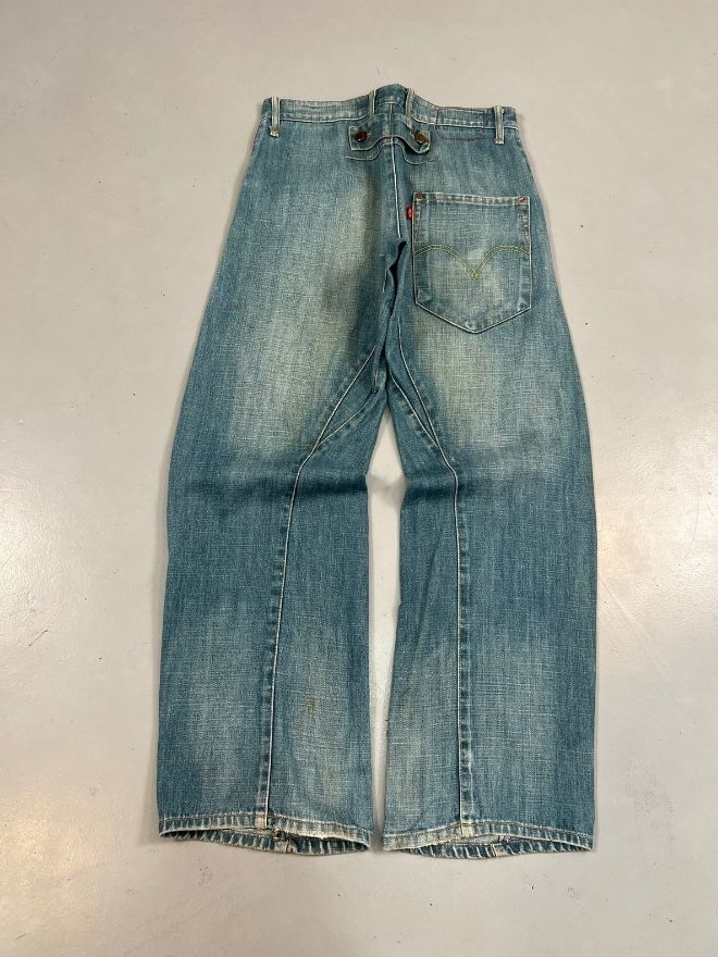 Vintage Levi’s Engineer Buckle Belt Denim – Size 32