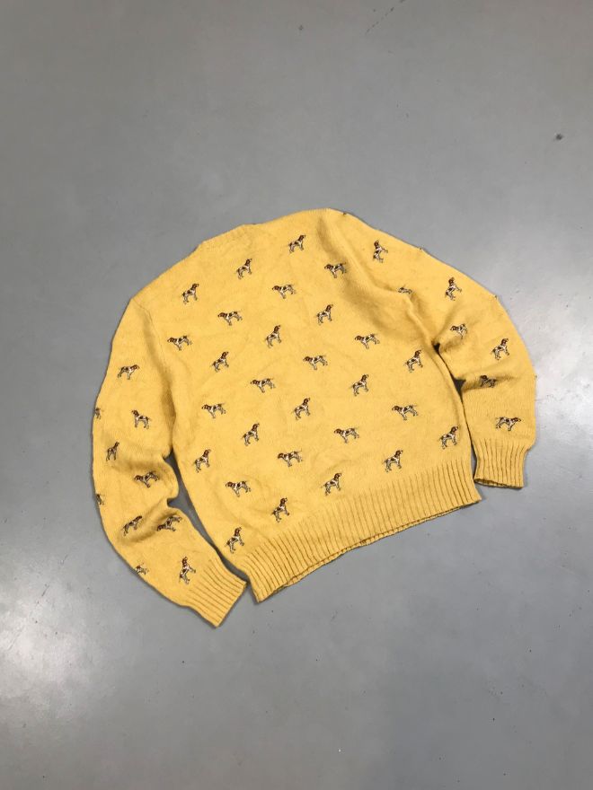 Vintage Polo Ralph Lauren Multiple Dog Embroidery Sweater – Size M