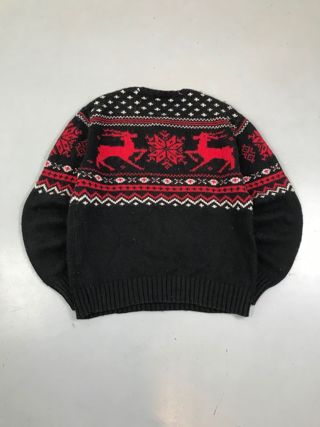Vintage Polo Ralph Lauren Knit Sweater — Classic Black (Size L)