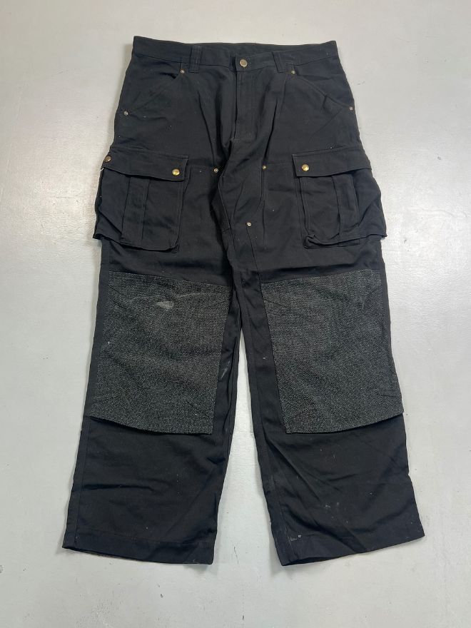 Vintage Factory Leftover Carhartt Double Knee Cargo – Black (Men’s 34)