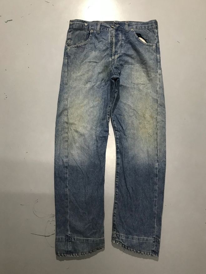 Vintage Levi’s Engineer Jeans – Buckle Belt Denim – Men’s Size 34 (Blue)