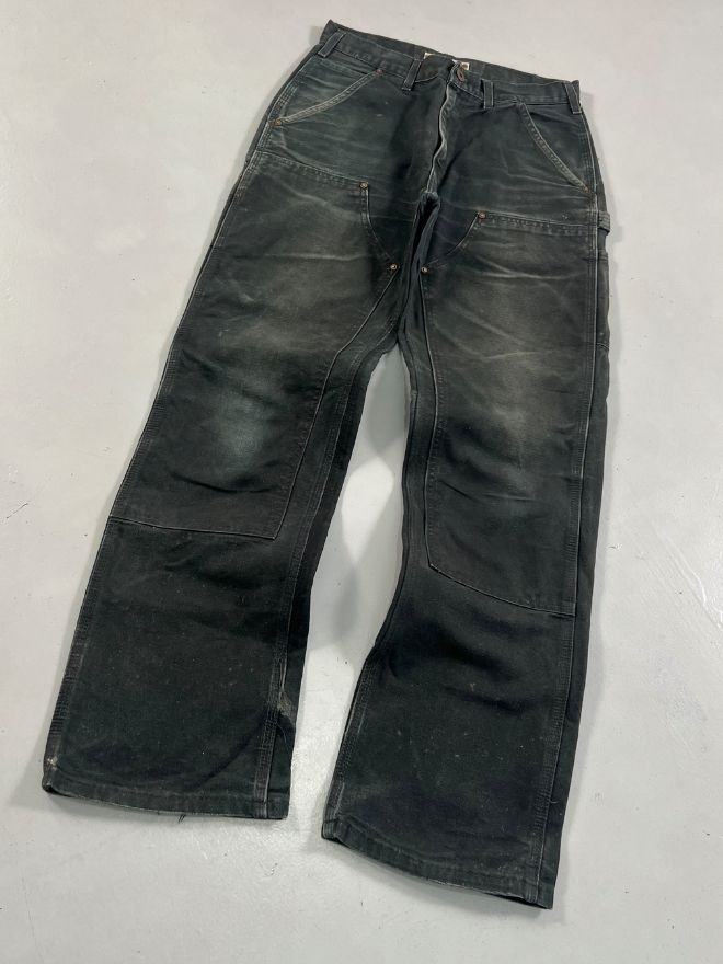 2008 Rare Vintage Carhartt Double Knee Work Pants – Black (Men’s 32)