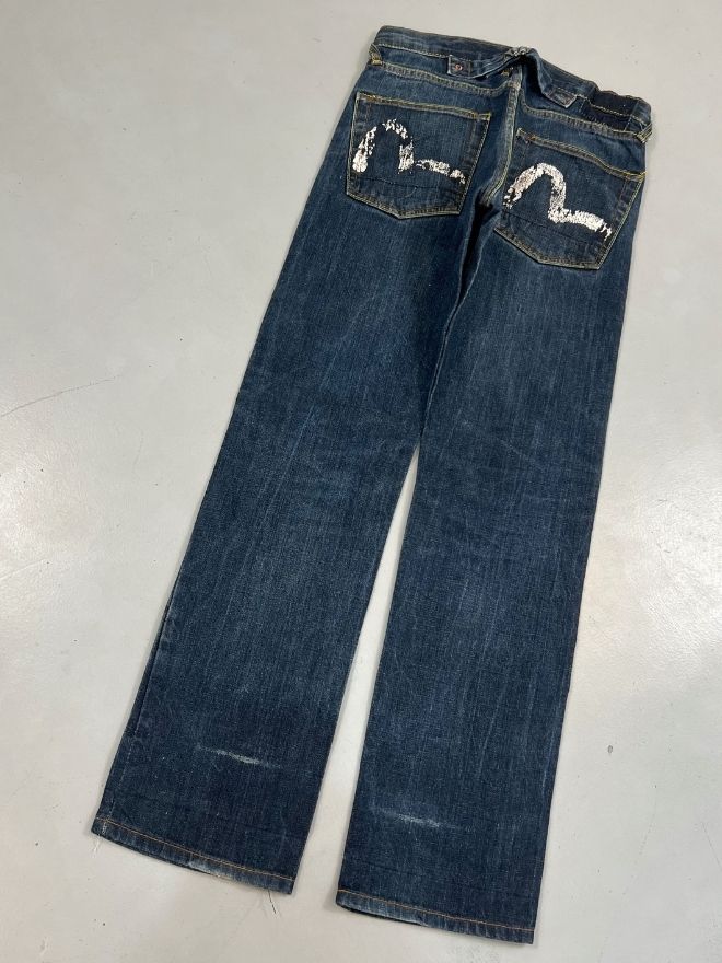 Vintage Evisu Inspired Seagull Denim Pants – Size 30
