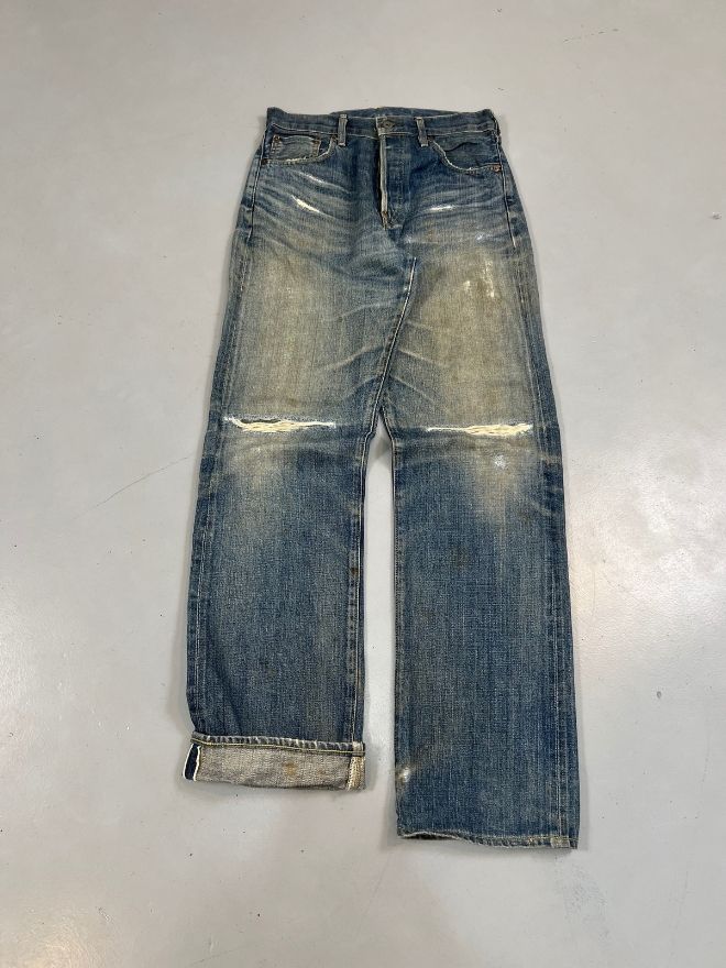 Vintage 90s Levi’s Selvedge Faded Denim Jeans — Size 30