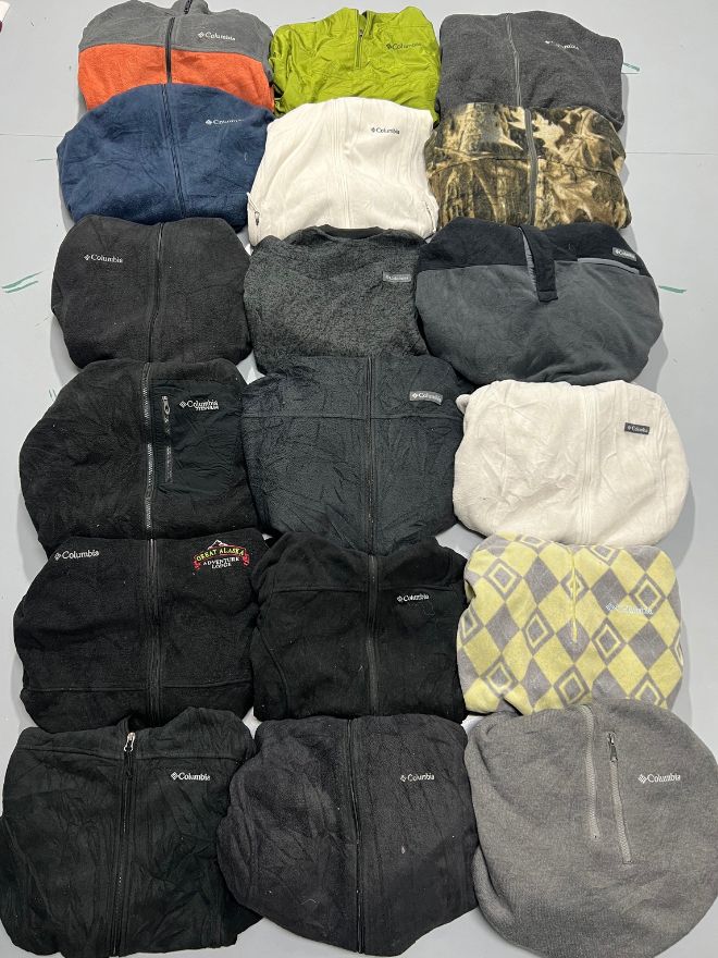 BUNDLE OF VINTAGE COLUMBIA FLEECE MIXED JACKET