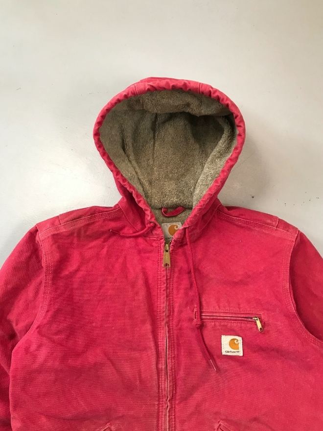 Vintage Carhartt Hooded Sherpa-Lined Jacket
