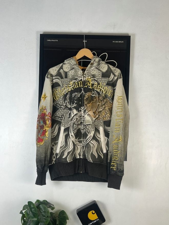 Vintage Ed Hardy by Christian Audigier Tattoo AOP Hoodie
