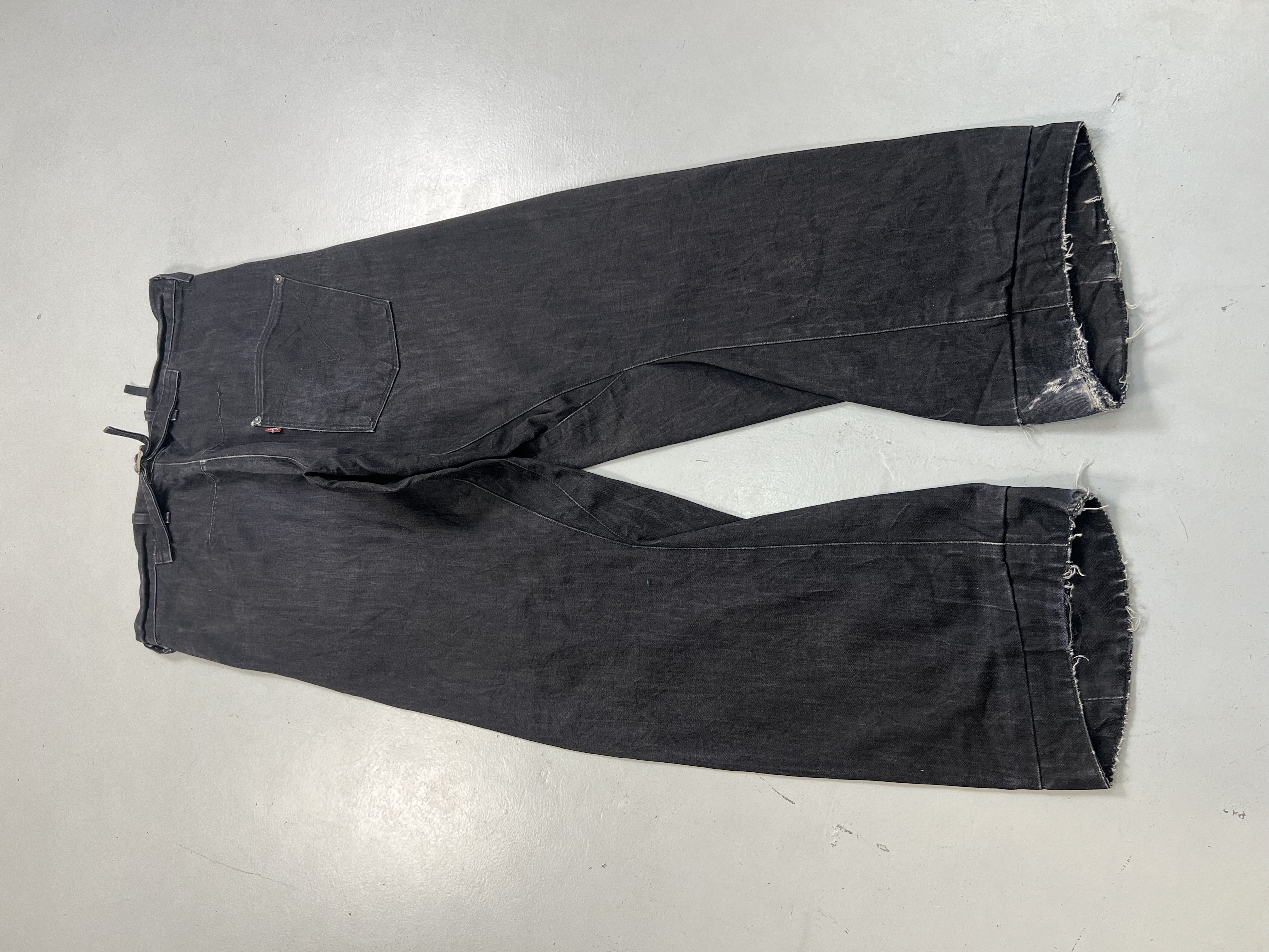 VINTAGE LEVIS BUCKLE BELT ENGINEER'S DENIM(DYE)