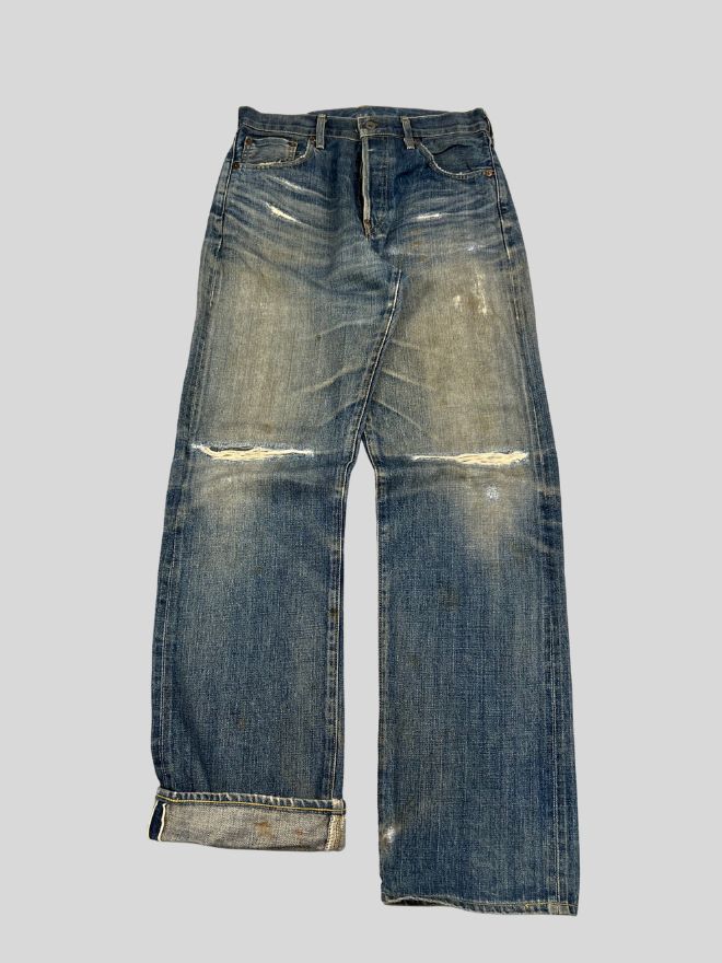 Vintage 90s Levi’s Selvedge Faded Denim Jeans — Size 30