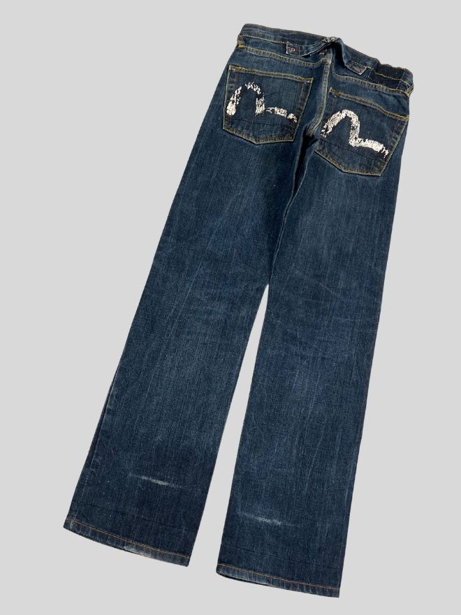 Vintage Evisu Inspired Seagull Denim Pants – Size 30