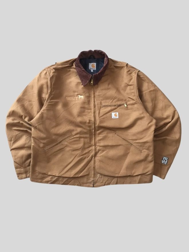 Vintage Carhartt J001 BRN Detroit Blanket Lined Jacket – Size XL