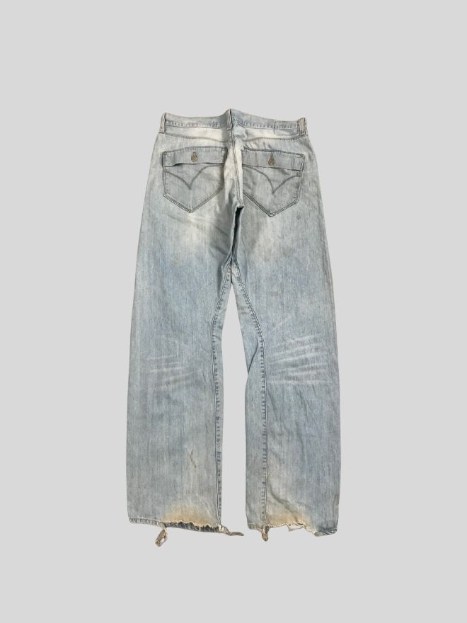 Vintage Levi’s Engineer Jeans — Size 38 | Distressed Workwear Denim