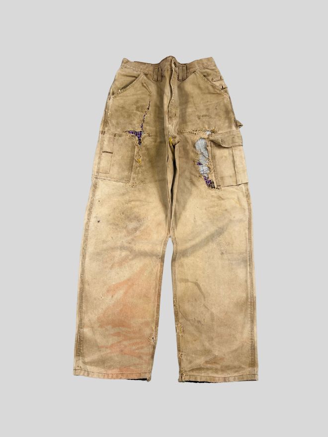 Vintage Carhartt Tan 90s Cargo Pants – Size 32