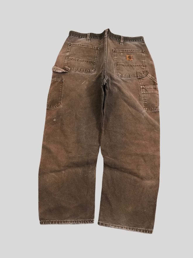Vintage Carhartt Double Knee Workwear Denim | Brown | Men’s 36