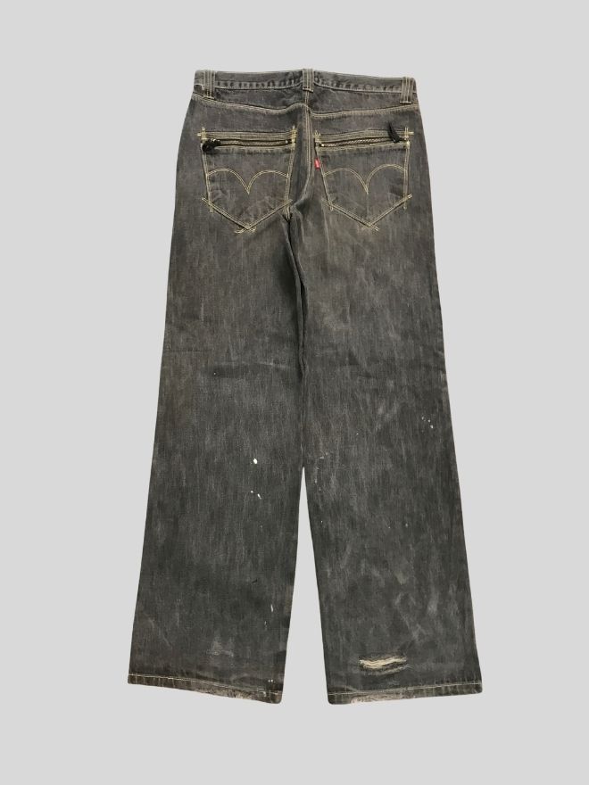 Vintage Levi’s Engineer Jeans Denim | Black | Size 34