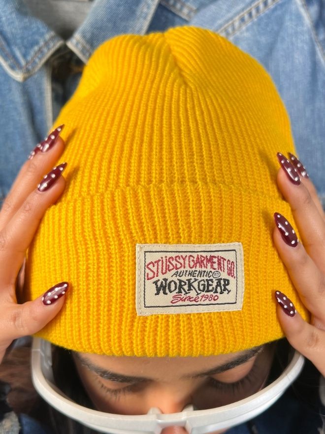 Stüssy Knit Beanie Cap – One Size | Yellow | Streetwear Essential