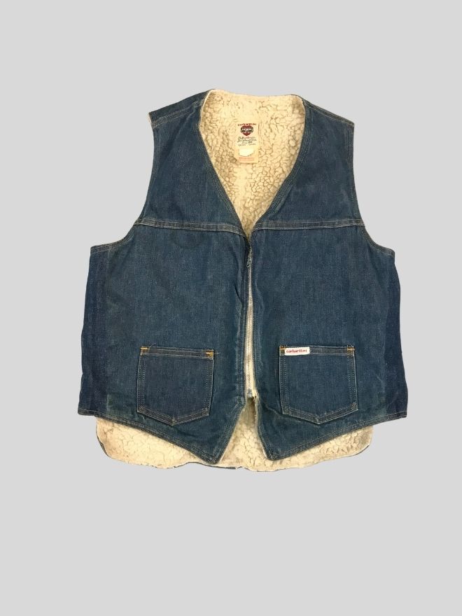 Vintage Carhartt Sherpa Lined Active Vest – Men’s US S / EU 44–46