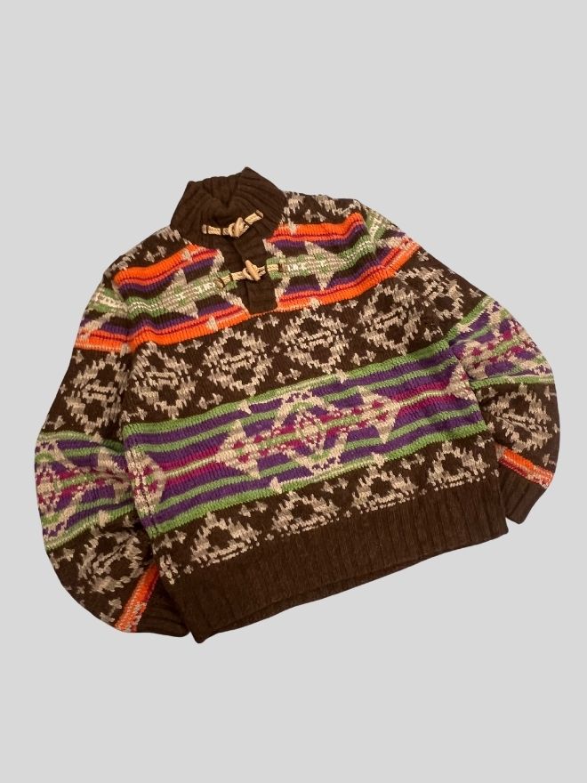 Vintage Polo Ralph Lauren Black Knit Sweater | Men’s US S