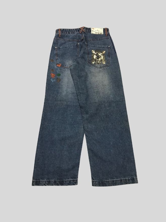 Vintage Southpole Embroidered Baggy Denim