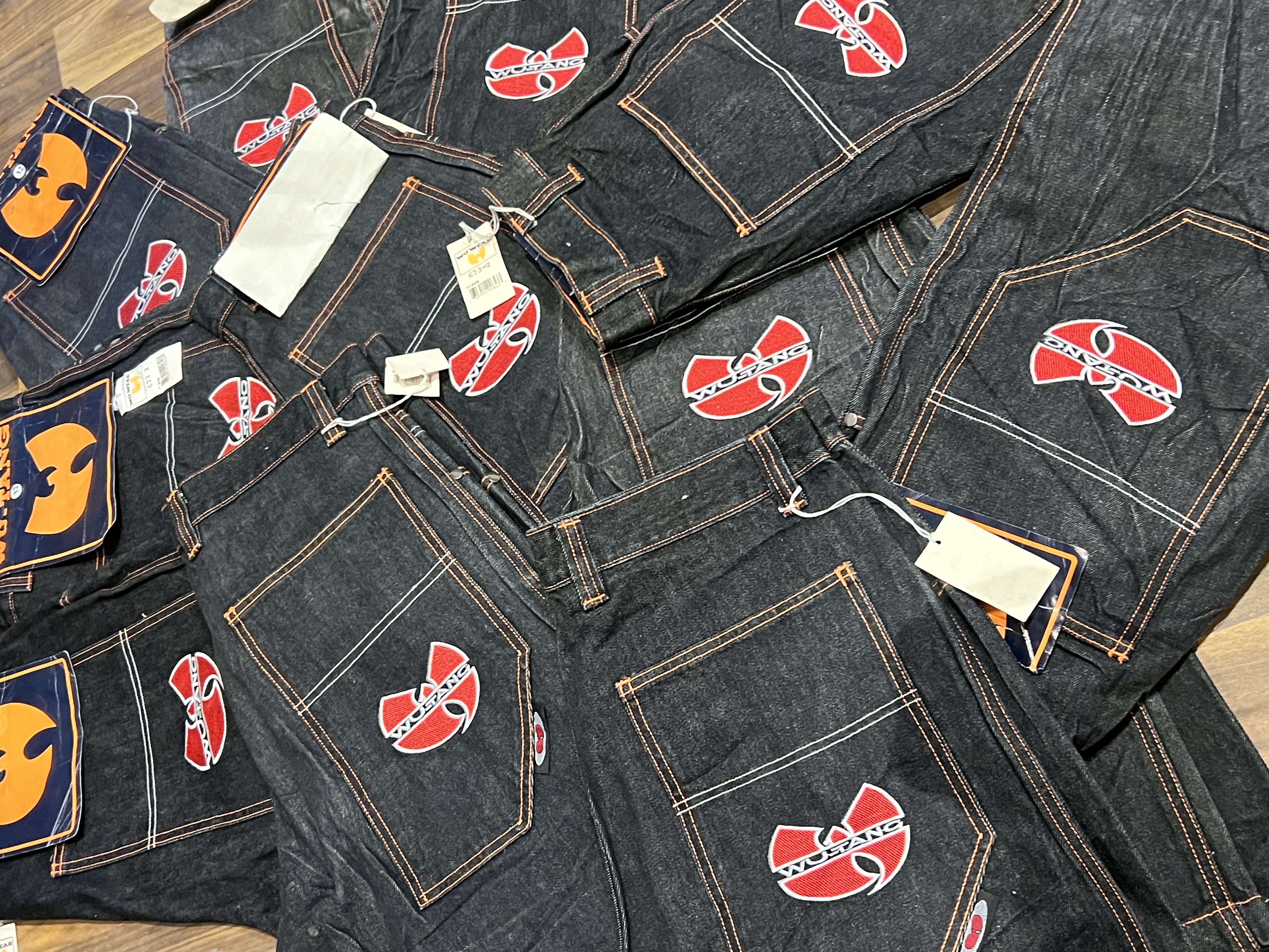 Bundle of Factory Leftover Wu-Tang Denim Jorts 5 Pcs
