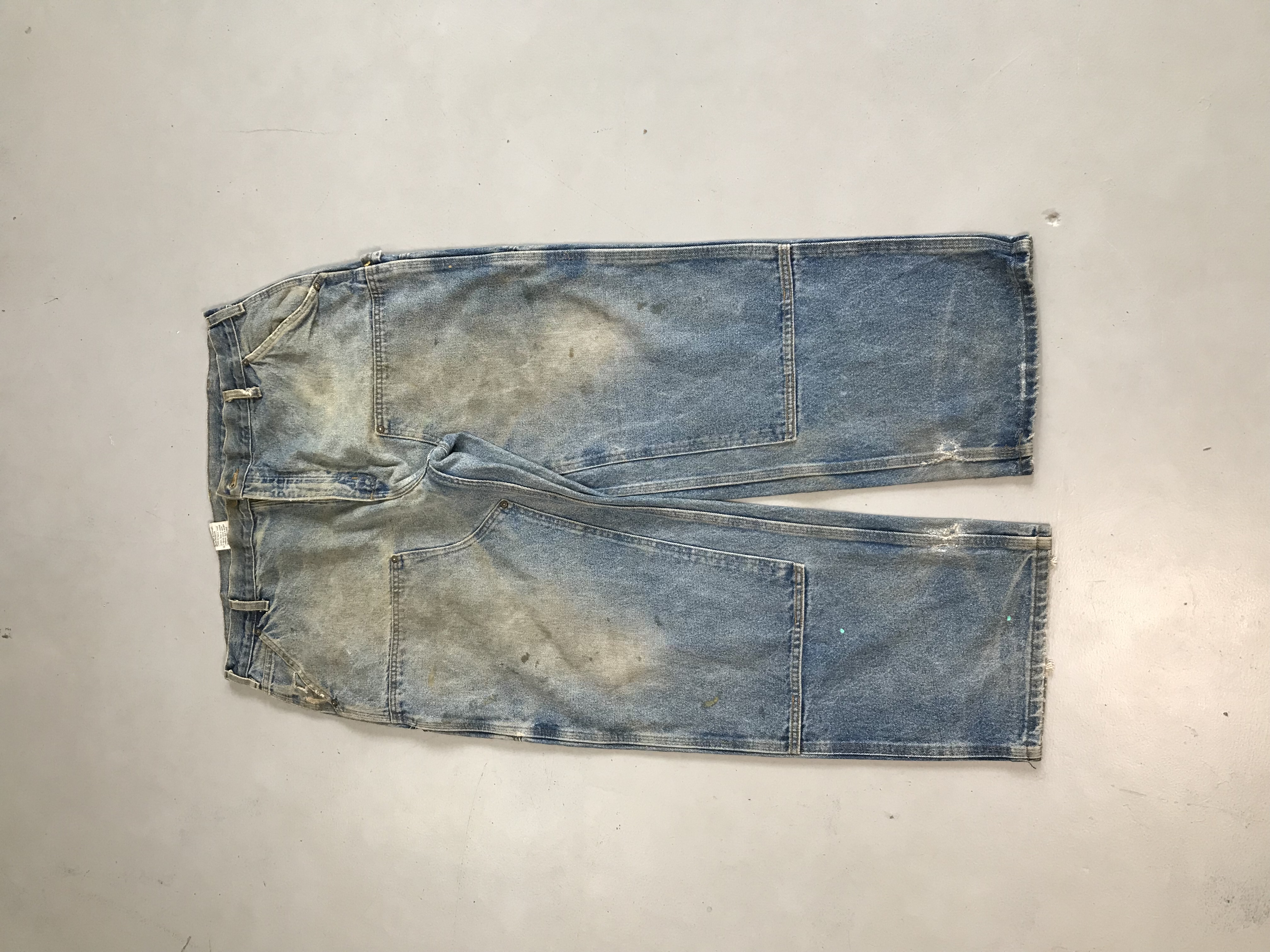 Vintage Carhartt Sun-Faded Double Knee Denim | Heavy Workwear | Size 42
