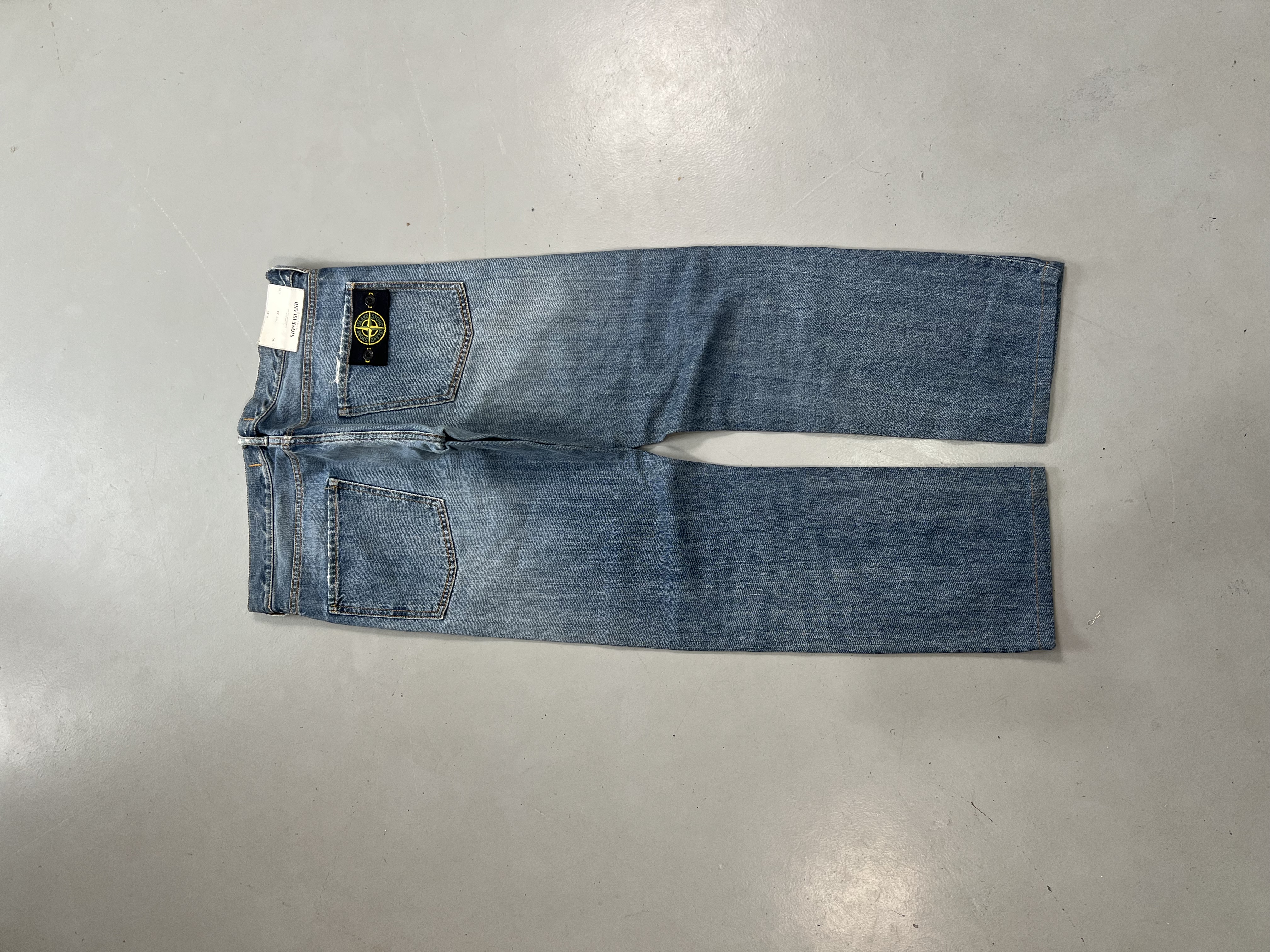 Super Rare Vintage Stone Island Straight Fit Denim Jeans – Made in Italy (Size 34)