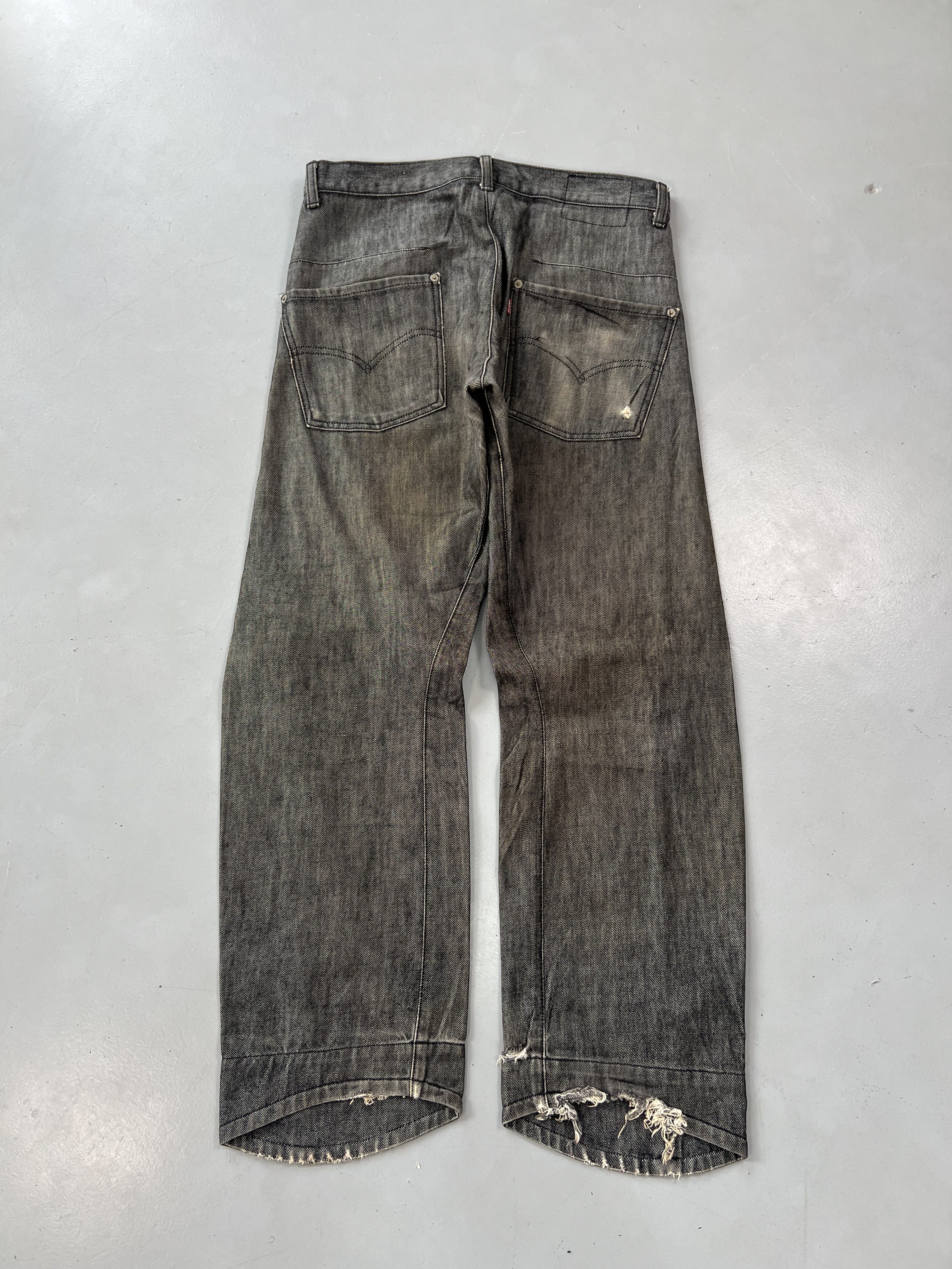 Vintage Levi’s Engineer Jeans Denim – Black Workwear Fit (Size 32)