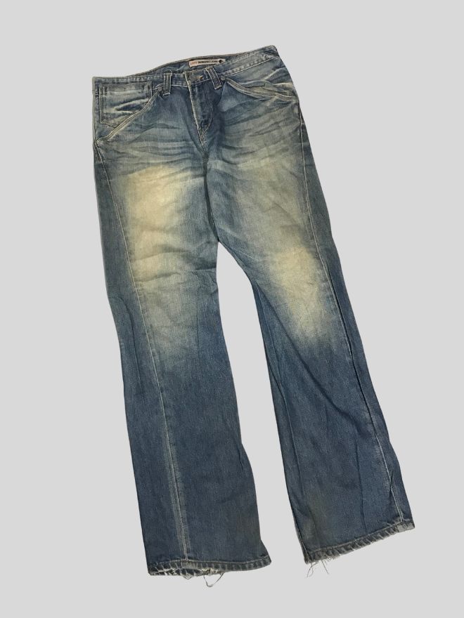 Vintage Levi’s Engineer Jeans Denim – Blue Workwear (Size 34)