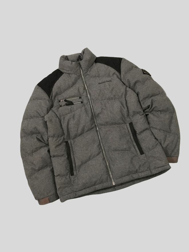 Vintage Montbell Black Puffer Jacket – Lightweight Down – Size L / XL