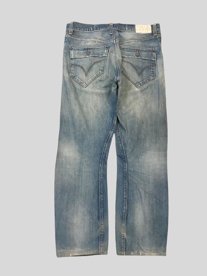 Vintage Levi’s Engineer Jeans – Blue Denim – Size 34