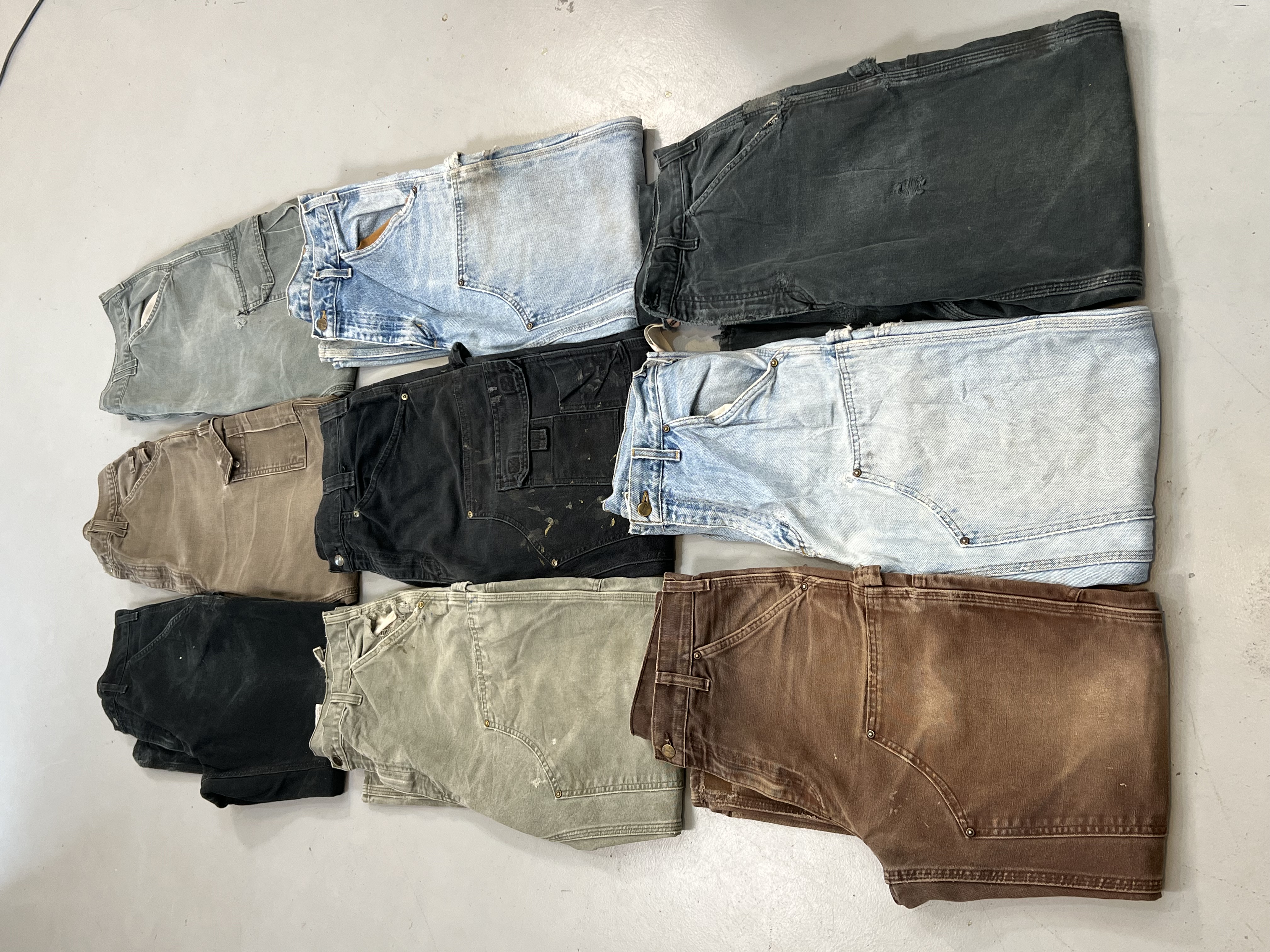 Carhartt Workwear Pants Bundle – Double Knee, Carpenter & Cargo – 90s Mix – Size 30–36