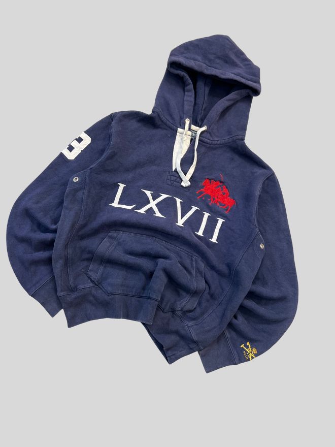 Vintage Polo Ralph Lauren LX7 Big Pony Blue Sweatshirt – Men’s M