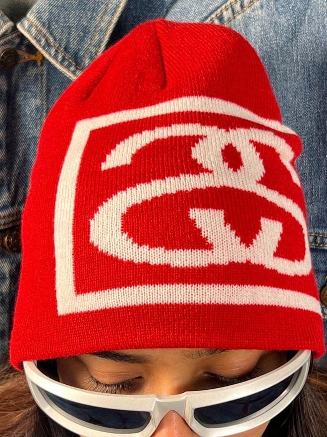 Stüssy Knit Beanie Cap – One Size | Reddish Orange | Streetwear Classic