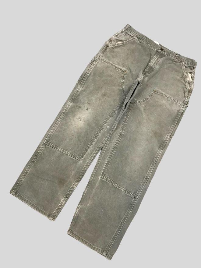 Vintage Carhartt B01 Moss Green Double Knee Workwear Denim – Men’s Size 36