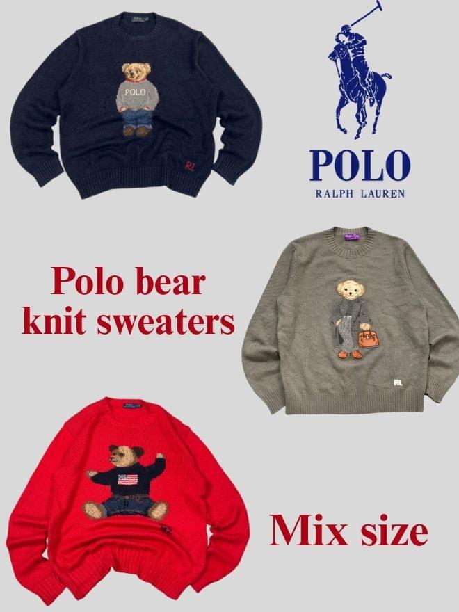 Vintage Polo Ralph Lauren Polo Bear Knit Sweater 3-Piece Bundle
