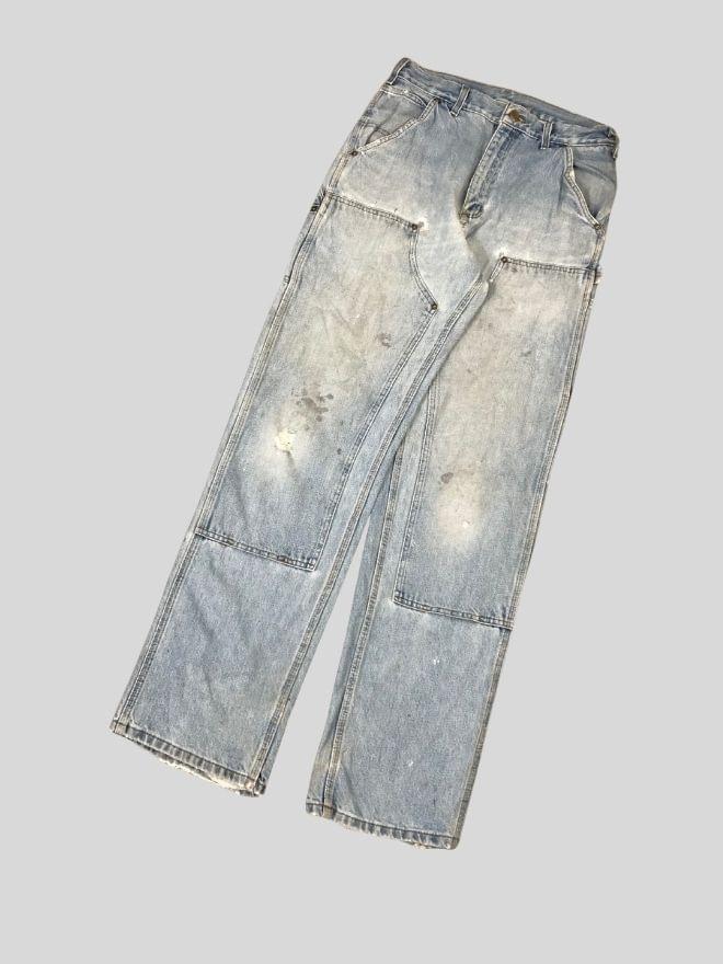 Vintage Carhartt Double Knee Workwear Denim Jeans – Repair Distressed | Men’s US 30