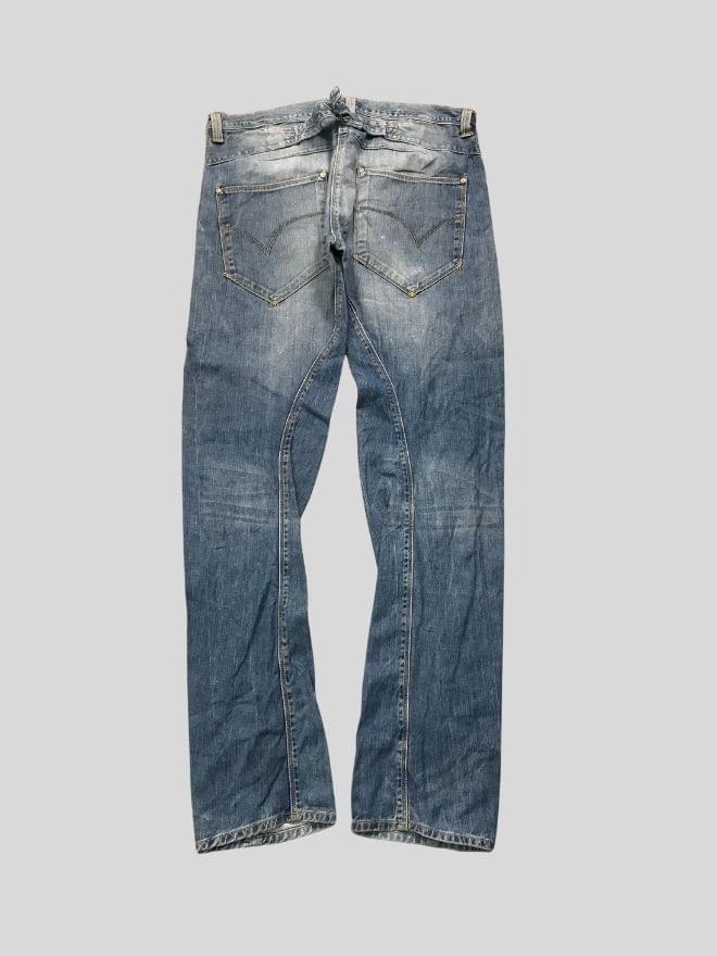 Vintage Levi’s Engineer Jeans – Blue Denim | Size 34