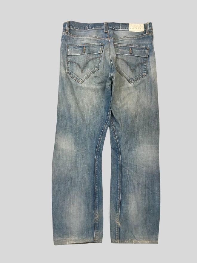 Vintage Levi’s Engineer Jeans – Blue Denim – Size 34
