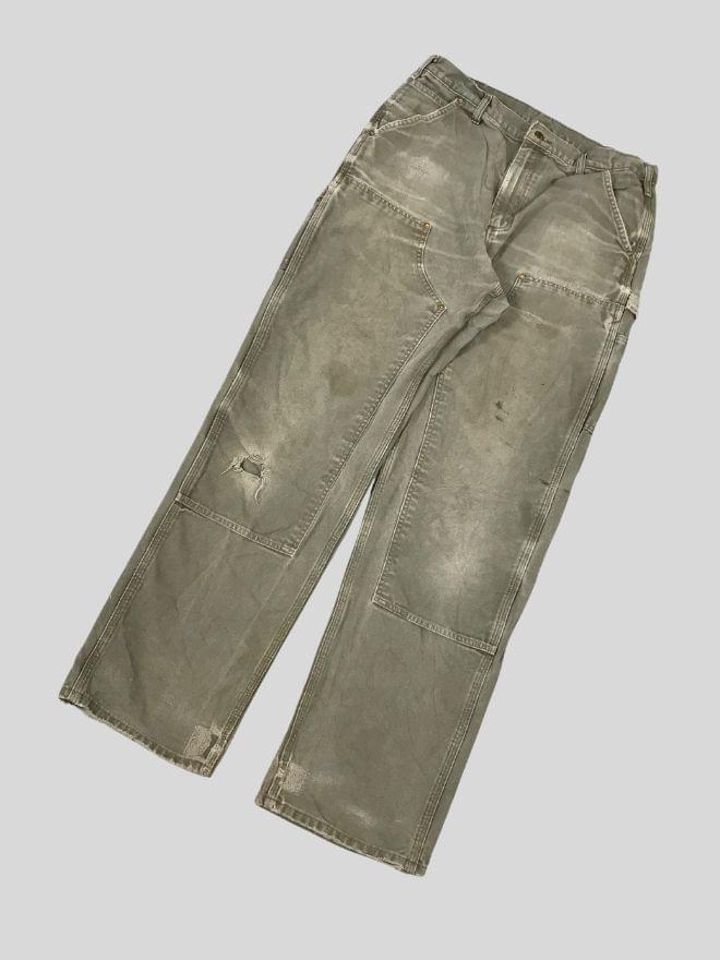 Vintage Carhartt B01 Moss Double Knee Workwear Denim – Men’s 36