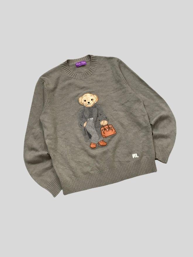 Vintage Polo Ralph Lauren Polo Bear Knit Sweater – Women’s M